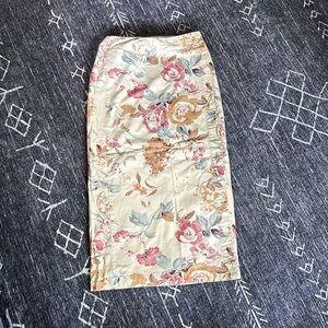 Banana Republic floral wrap skirt